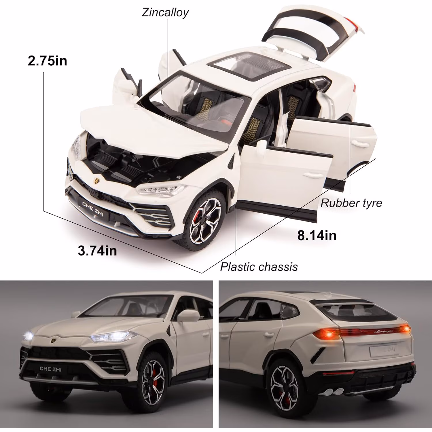 Macheta Lamborghini Urus-Alb - imagine 2